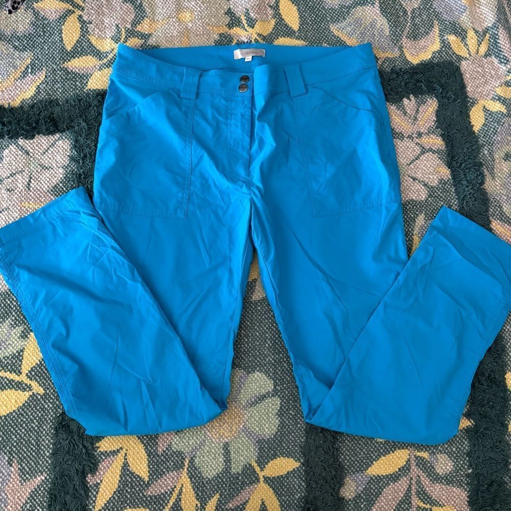 Anatomie Cropped Cargo Pants Bright Blue Travel Sz XL